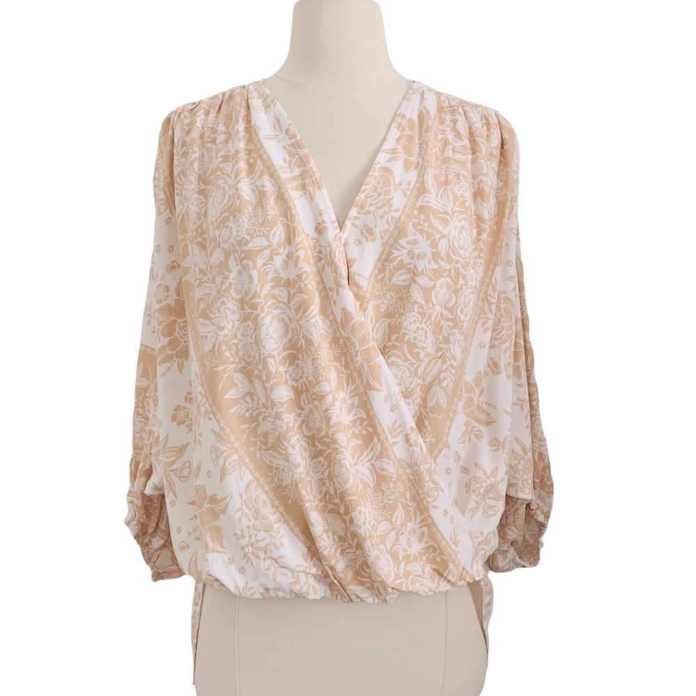 Petal & Pup Floral Boho Balloon Sleeve Top